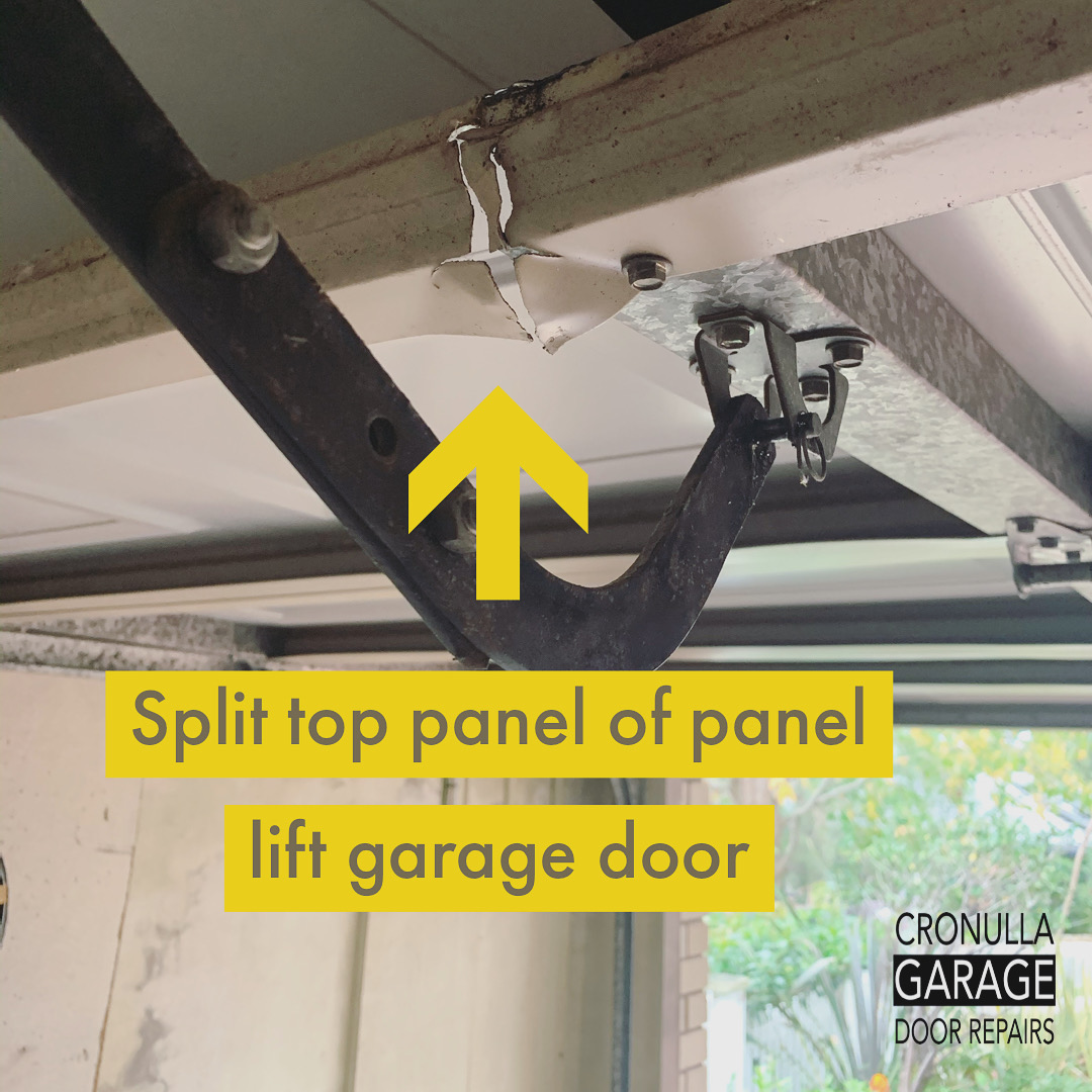 Garage Door panel lift repair