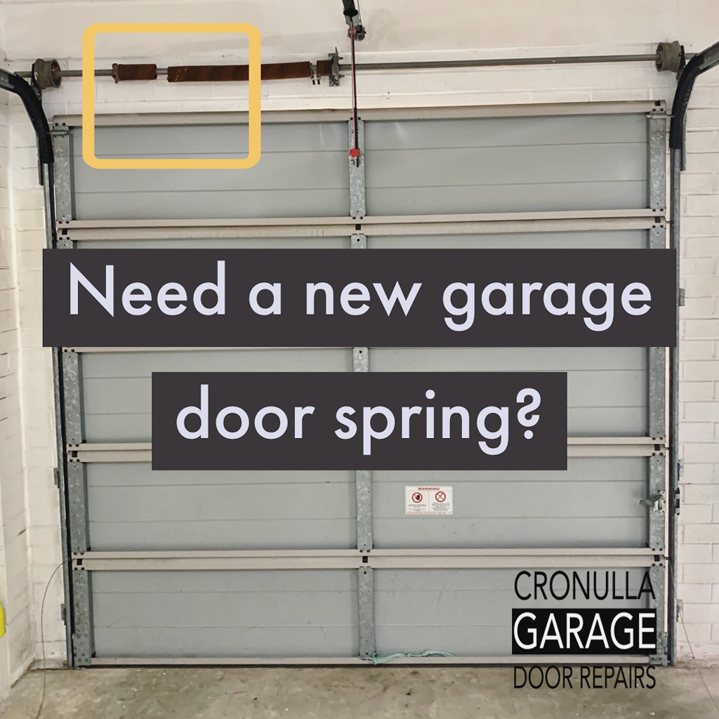 Garage door spring repair